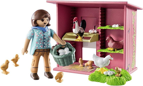 PLAYMOBIL 71308 KURY Z PISKLĘTAMI zestaw dla dzieci +4 lata