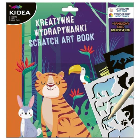 Kreatywna wydrapywanka z szablonami A KIDEA