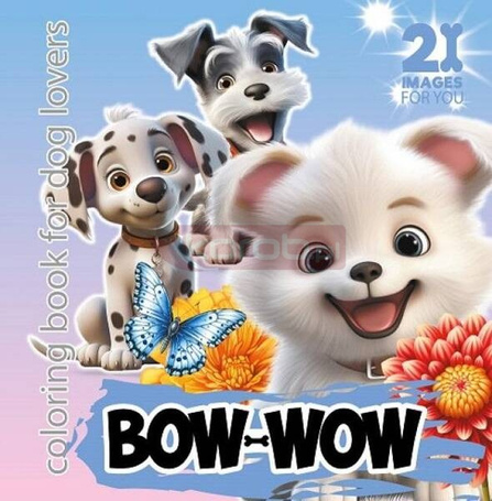 Kolorowanka 160x160 Bow-Wow niebieska