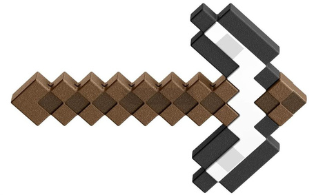 MINECRAFT ŻELAZNY KILOF pikselowy, duży kilof dla dzieci +6 lat JLJ38
