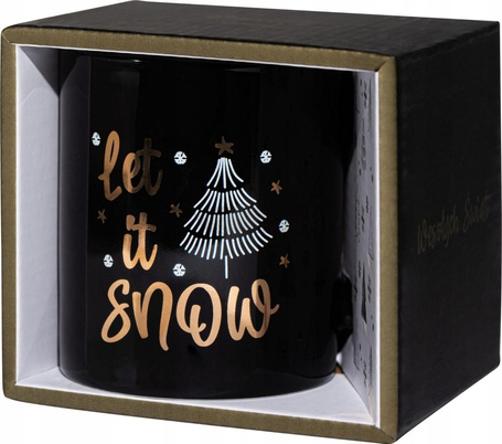 Kubek świąteczny z napisem Let It Snow