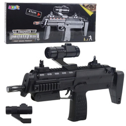 Karabin ze światłem i dżwiękiem czarny 41cm