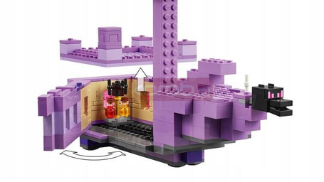 LEGO MINECRAFT 21264 SMOK KRESU I STATEK KRESU zestaw klocków dla dzieci 8+