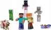 MINECRAFT EKSKLUZYWNY ZESTAW 7 FIGUREK Steve, Creeper, Enderman, Szkielet JFG66
