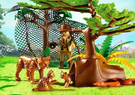 PLAYMOBIL 5561 Rodzina rysiów z kamerzystą