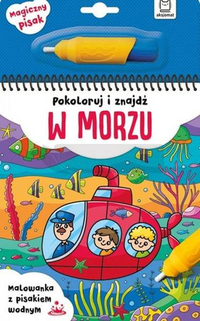 Pokoloruj i znajdź w morzu. Malowanka z pisakiem