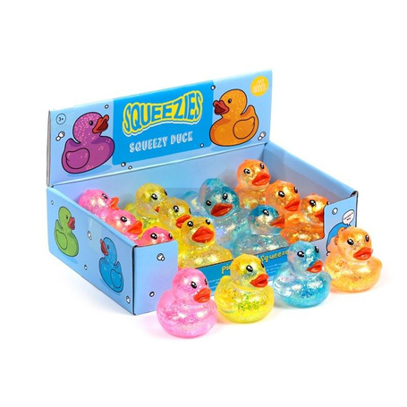 Gniotek Kaczka z brokatem MIX