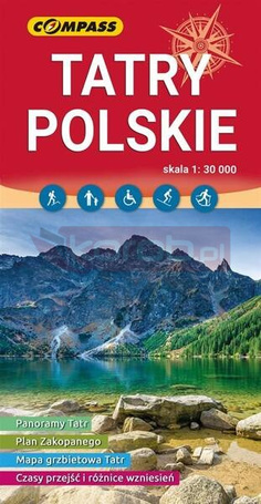 Mapa - Tatry Polskie 1:30 000