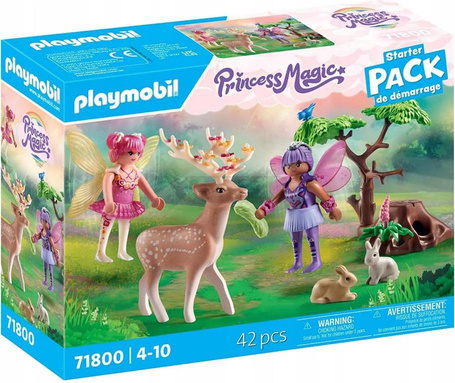 PLAYMOBIL PRINCESS MAGIC 71800 Wróżki z leśnymi zwierzętami, zestaw +4 lata