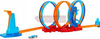 HOT WHEELS ZESTAW TORÓW POTRÓJNA PĘTLA ULTRA HOT + autko 1:64 HPX93