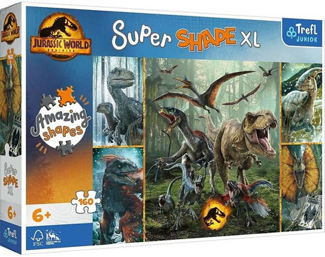 Puzzle 160 XL Niezwykłe dinozaury TREFL
