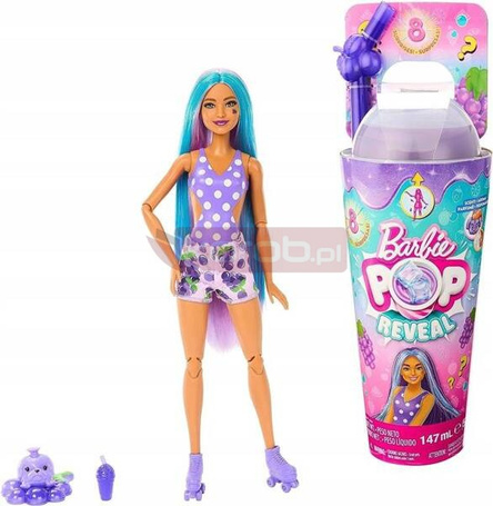 BARBIE POP REVEAL FRUIT LALKA Winogronowa lemoniada HNW44