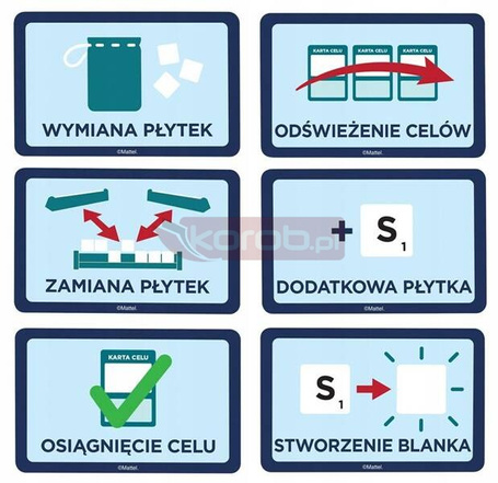 GRA SCRABBLE ORIGINAL 2 GRY W 1 wersja polska, najnowsze wydanie HXM53