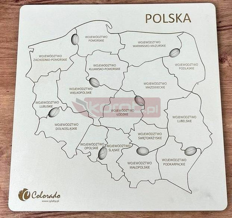 Mapa Polski. Znam swój kraj