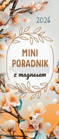 Kalendarz 2026 mini poradnik z magnesem 7,5x18,5cm