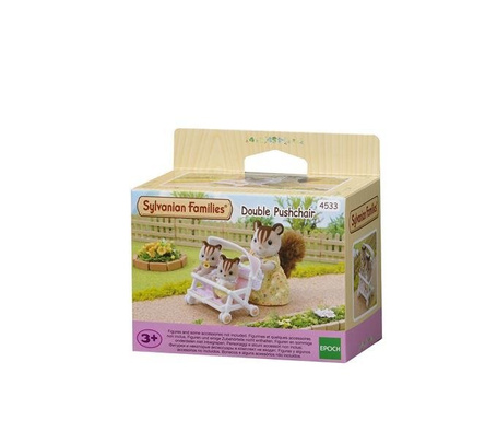 Sylvanian Families Podwójny wózek spacerowy