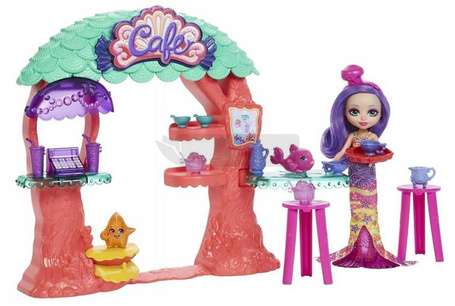 Lalka Enchantimals syrenka podwodna kawiarnia HCF86