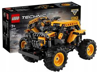 LEGO TECHNIC 42199 Monster Jam0 DIGatron Pull-Back, zestaw klocków +7 lat