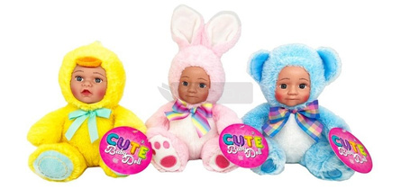 Lalka bobas w stroju zwierzątka softy mix