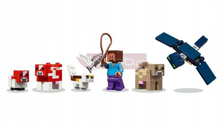 LEGO MINECRAFT 21270 Dom grzybowej krowy, zestaw klocków dla dzieci +8 lat