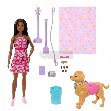 LALKA BARBIE BROOKLYN SPACER Z PIESKIEM CZYŚCIOSZKIEM zestaw dla dzieci +3 JJB47