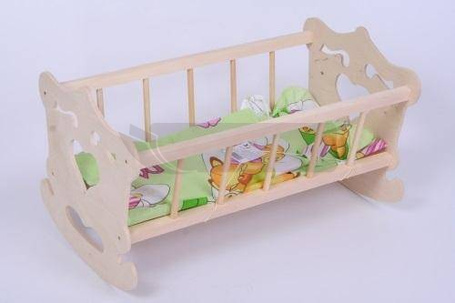 Kołyska drewniana z motywem serca