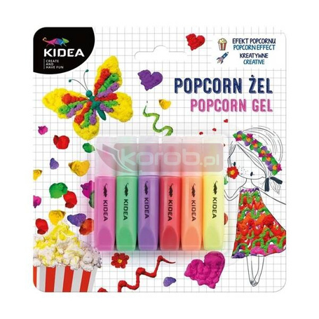 Popcorn żel 6 kolorów KIDEA