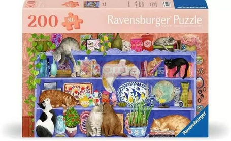 Puzzle XL 200 Koty na półce