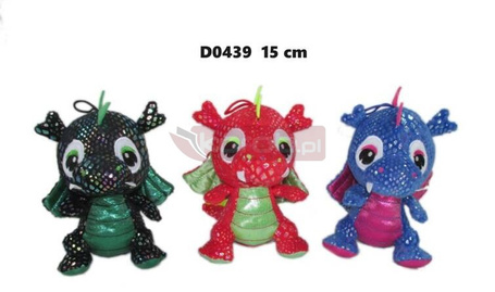 Smok błyszczący 15cm MIX