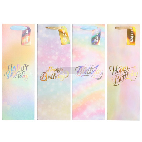 Torba prezentowa Party 12x36x9cm mix STRIGO