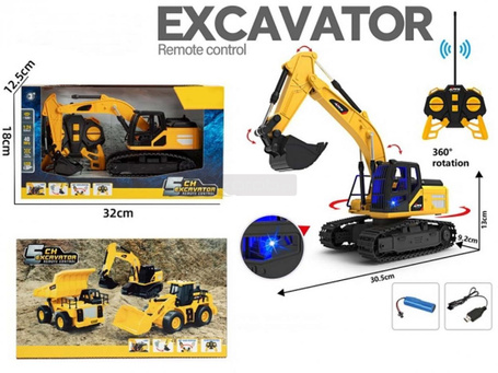 Koparka R/C 1:24 światło dźwięk ładowanie USB wind