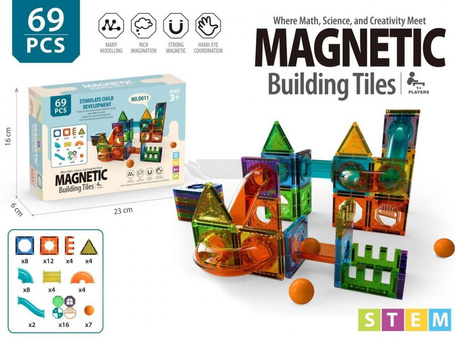 Klocki magnetyczne 69el