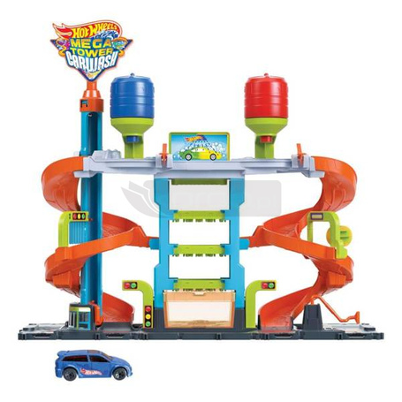 HOT WHEELS zestaw Zakręcona  Mega myjnia HDP05