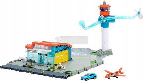 MATCHBOX ZESTAW DO ZABAWY LOTNISKO hangar + autko JBW37