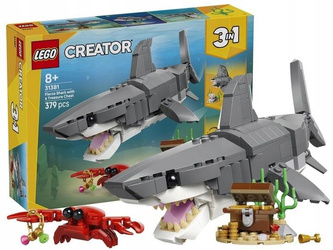 KLOCKI LEGO CREATOR 31381 Groźny rekin i skrzynia ze skarbem, zestaw +8 lat