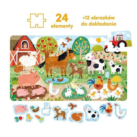 CzuCzu Wesołe puzzle Wieś 2+