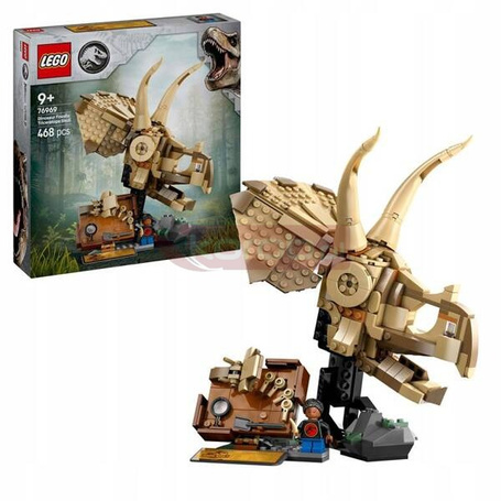LEGO JURASSIC WORLD 76969 CZASZKA TRICERATOPSA, zestaw klocków dla dzieci