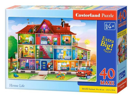 Puzzle 40 maxi - House Life CASTOR