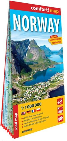 Comfort! map Norway 1:11000 000 w.2025
