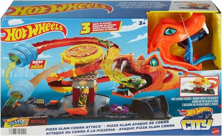 HOT WHEELS ZESTAW ODJAZDOWA PIZZA ATAK KOBRY zestaw + AUTKO HTN81