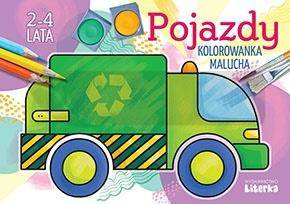 Pojazdy - kolorowanka malucha 2-4 lata