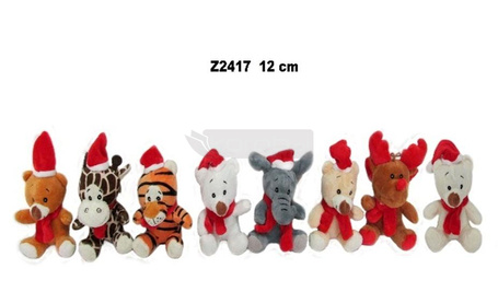 Zwierzęta świąteczne 12cm MIX