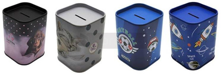 Skarbonka metalowa mix