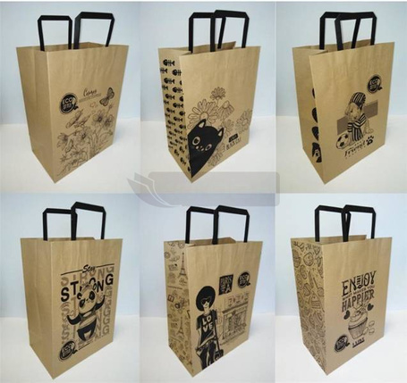 Torebka Kraft 250x345 L pionowa mix FRESH