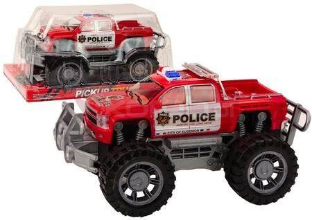 Samochód Policji Pickup czerwony