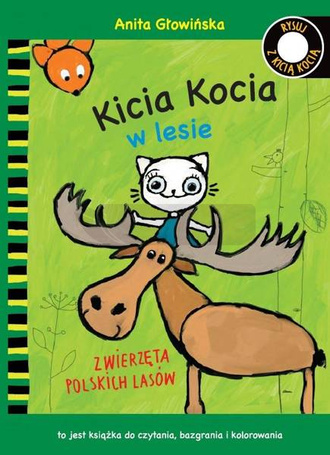 Kicia Kocia w lesie. Kolorowanka