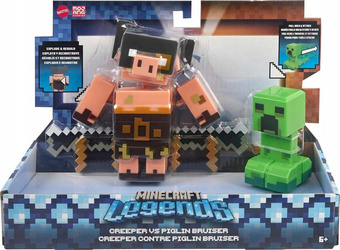 MINECRAFT LEGENDS zestaw 2 FIGUREK Creeper vs Piglin Bruiser GYR99