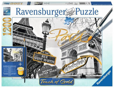 1200 elementów Paryż Puzzle do malowania