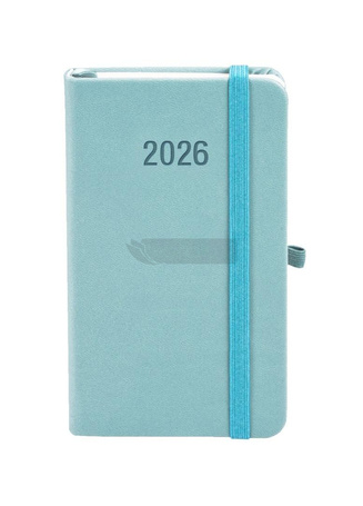 Kalendarz 2026 A6 Memofix TDW błękitny