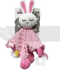 Miluś różowy zając 25cm